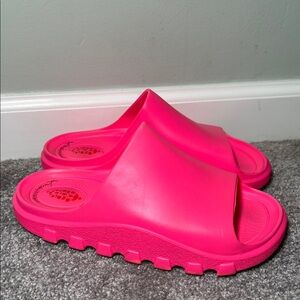 Free People Movement Halftime Slide Hot Pink Sandals size 6